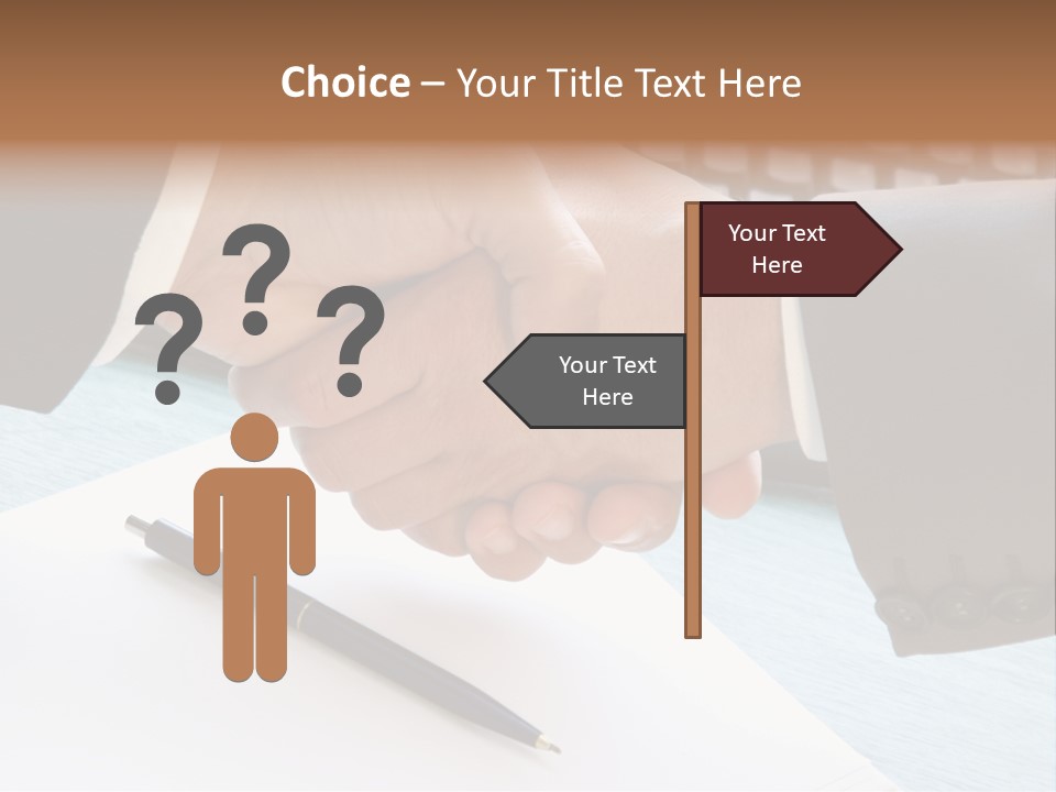 Greeting Human Male PowerPoint Template