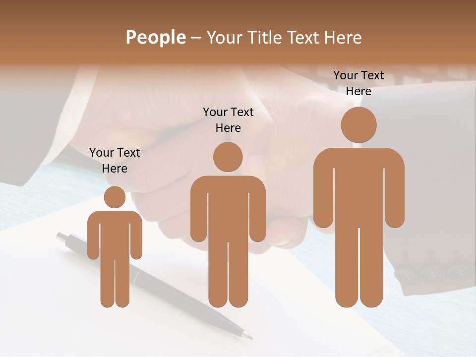 Greeting Human Male PowerPoint Template