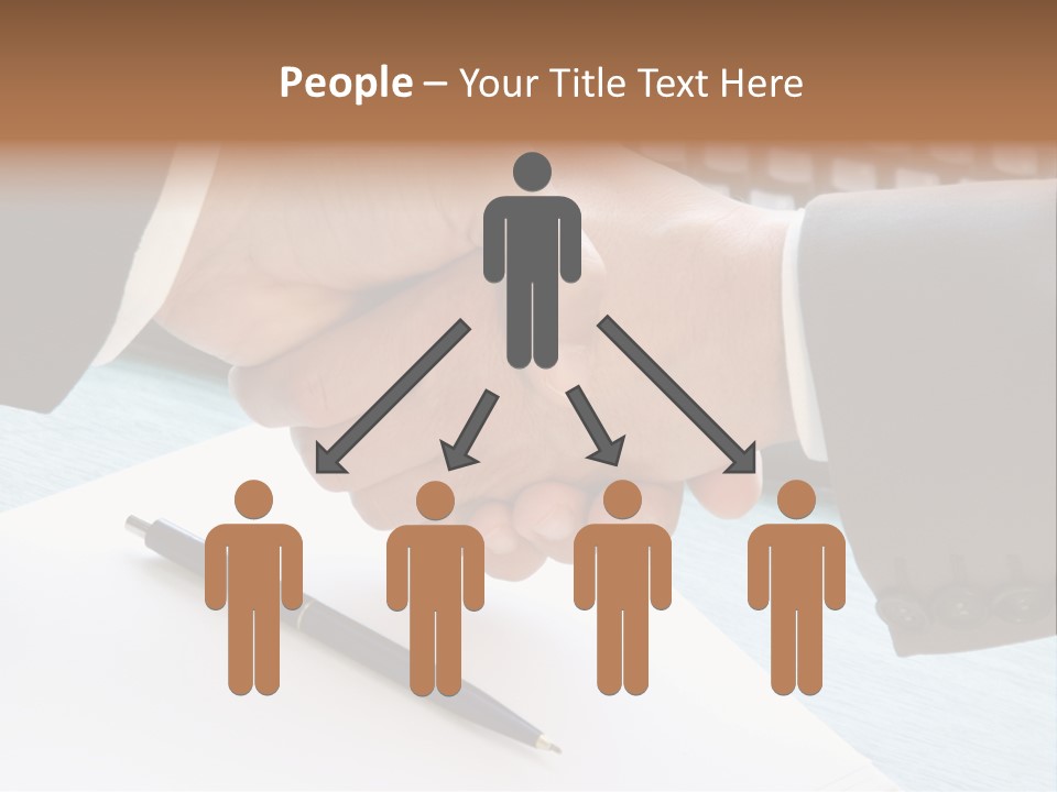 Greeting Human Male PowerPoint Template