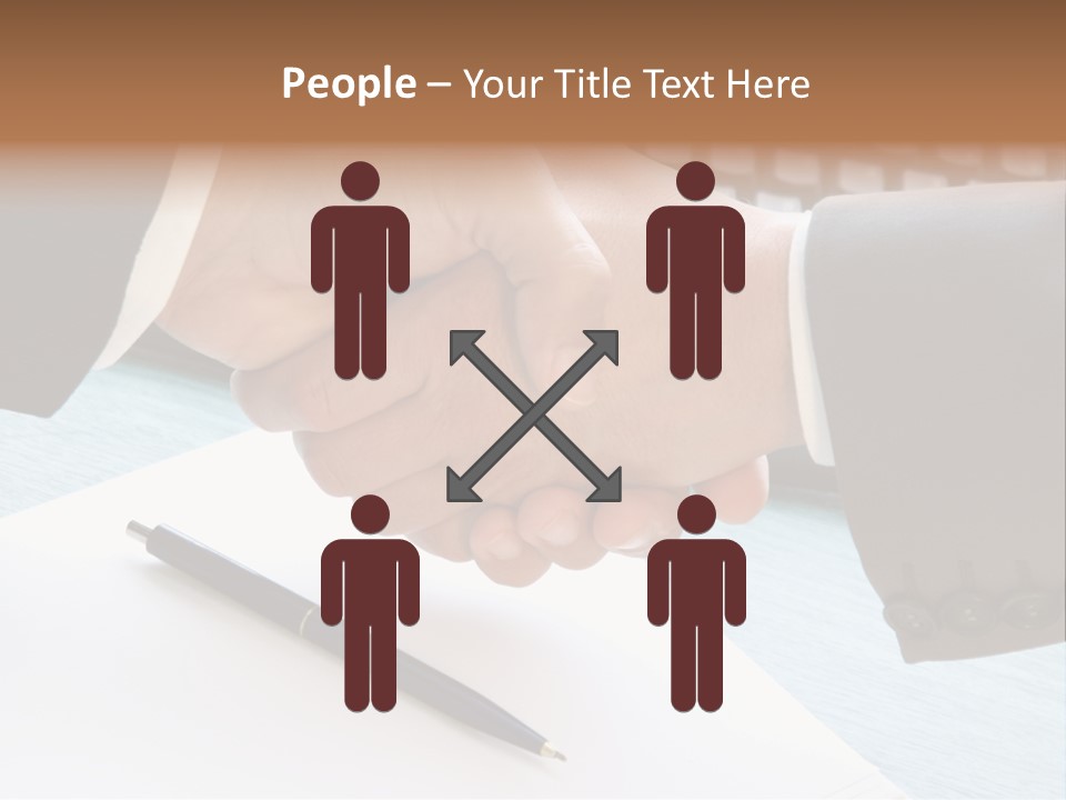 Greeting Human Male PowerPoint Template