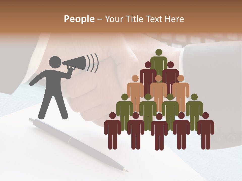 Greeting Human Male PowerPoint Template