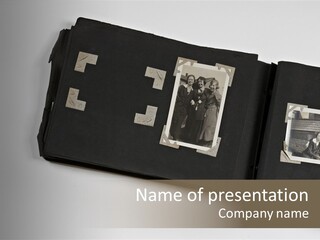 Photo Female Antique PowerPoint Template