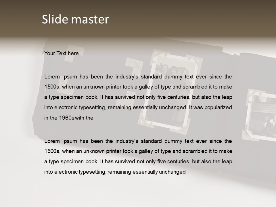 Photo Female Antique PowerPoint Template