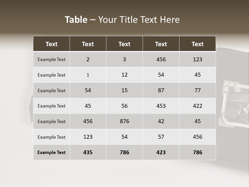 Photo Female Antique PowerPoint Template