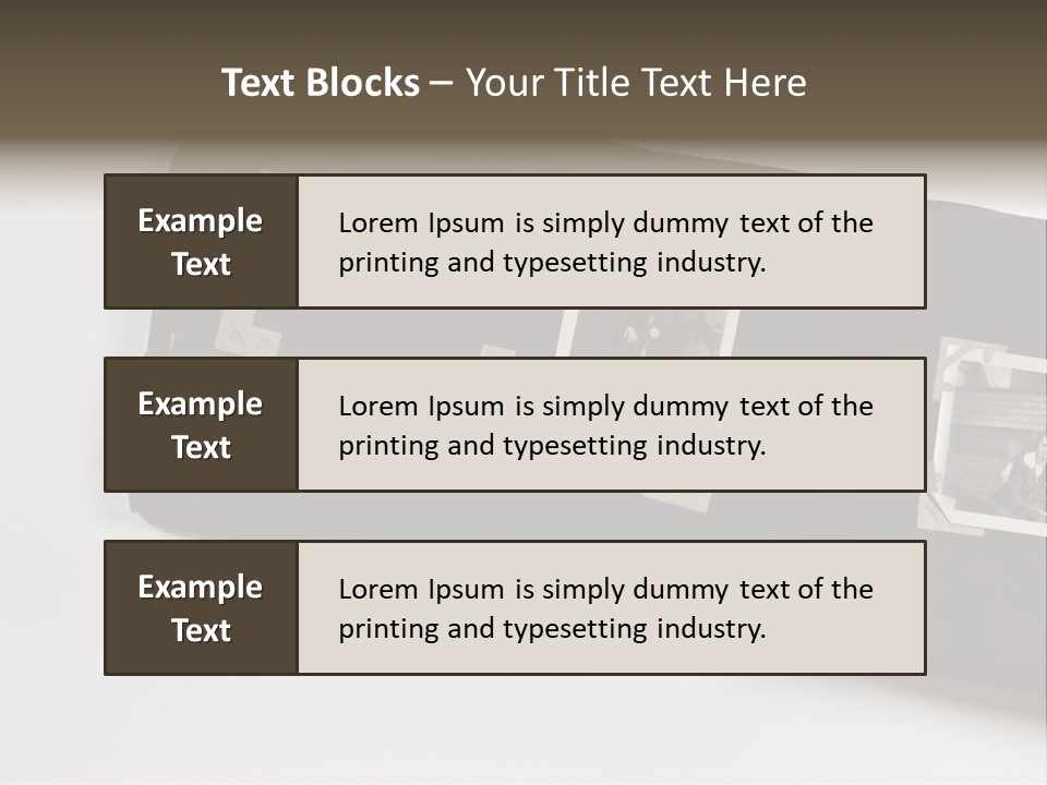 Photo Female Antique PowerPoint Template
