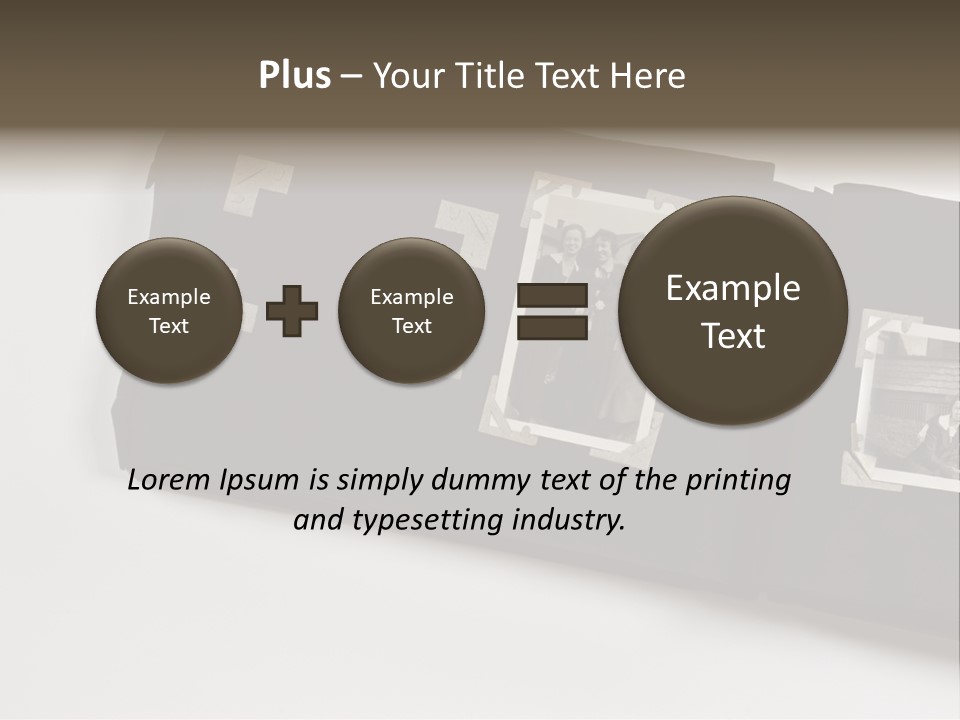Photo Female Antique PowerPoint Template