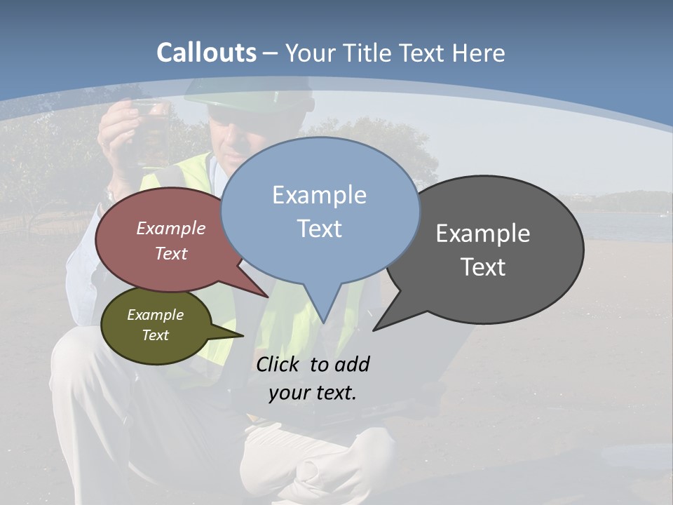 Seek Mouth Concept PowerPoint Template