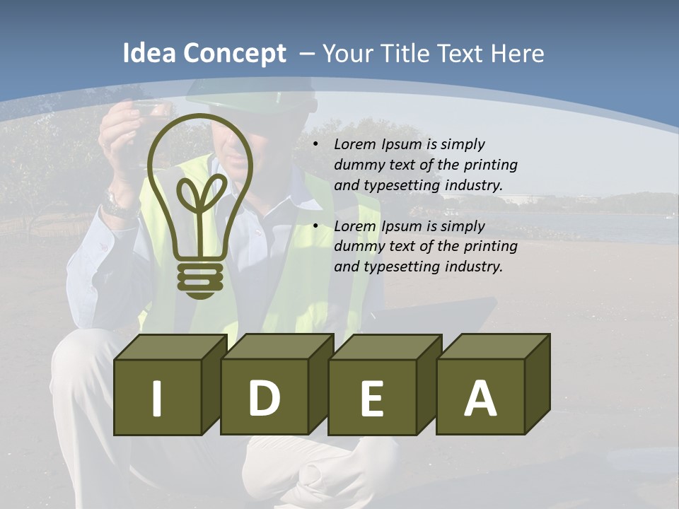 Seek Mouth Concept PowerPoint Template