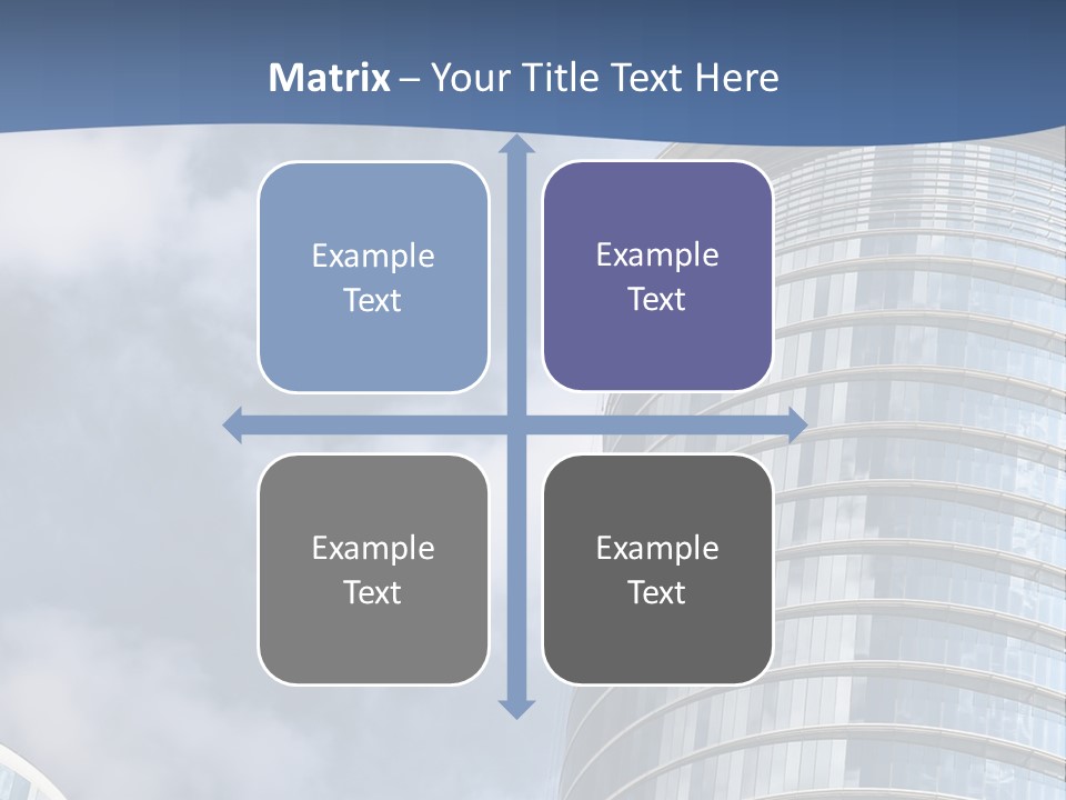 A Tall Building With A Sky Background PowerPoint Template