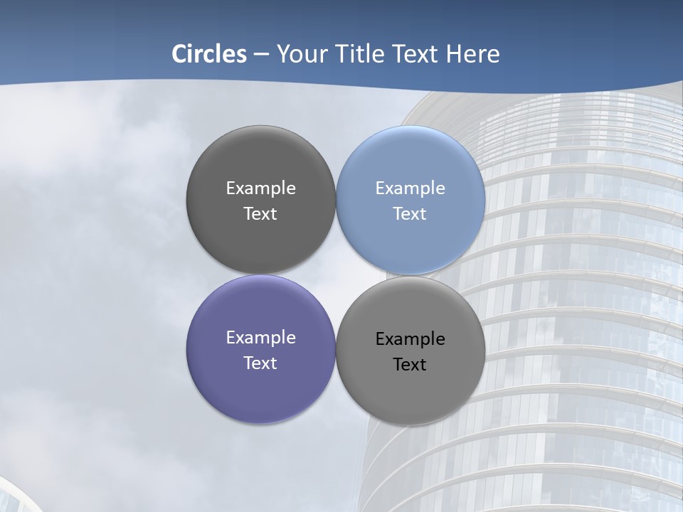A Tall Building With A Sky Background PowerPoint Template