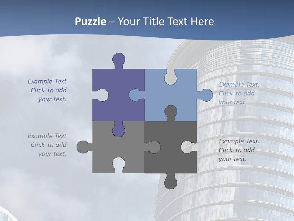 A Tall Building With A Sky Background PowerPoint Template