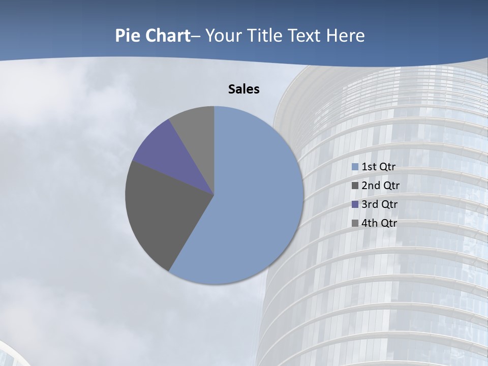 A Tall Building With A Sky Background PowerPoint Template