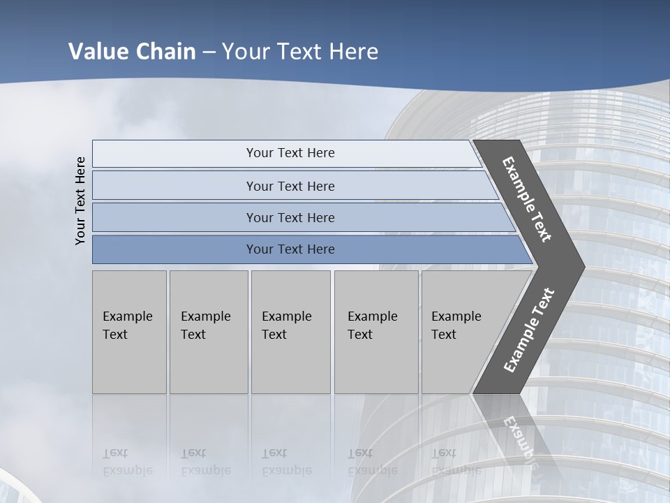 A Tall Building With A Sky Background PowerPoint Template