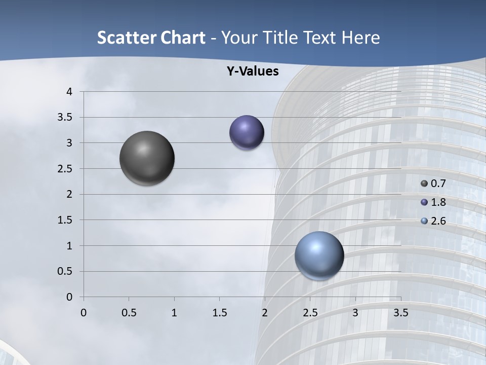 A Tall Building With A Sky Background PowerPoint Template