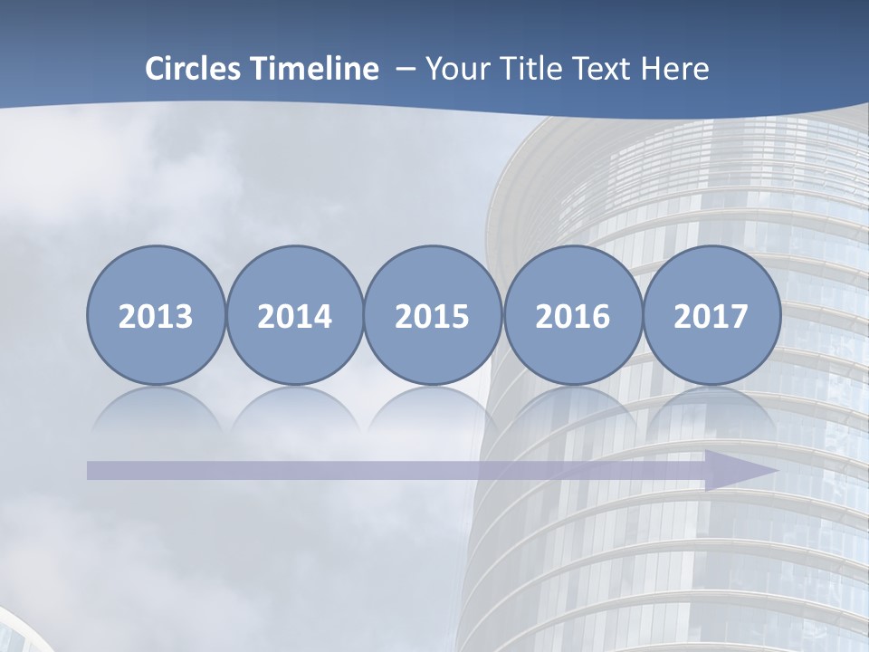 A Tall Building With A Sky Background PowerPoint Template