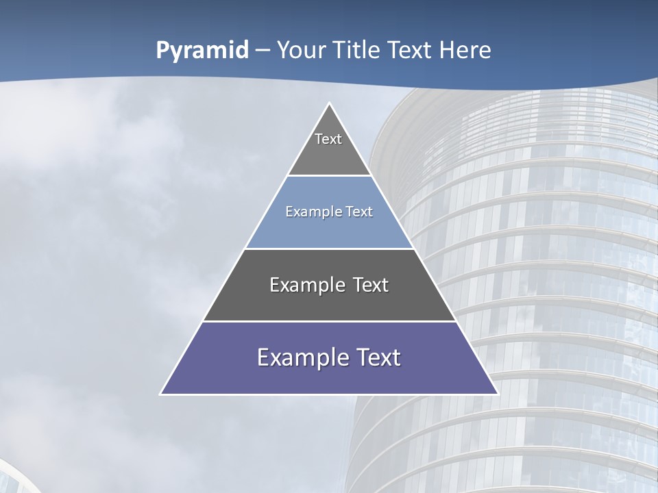 A Tall Building With A Sky Background PowerPoint Template