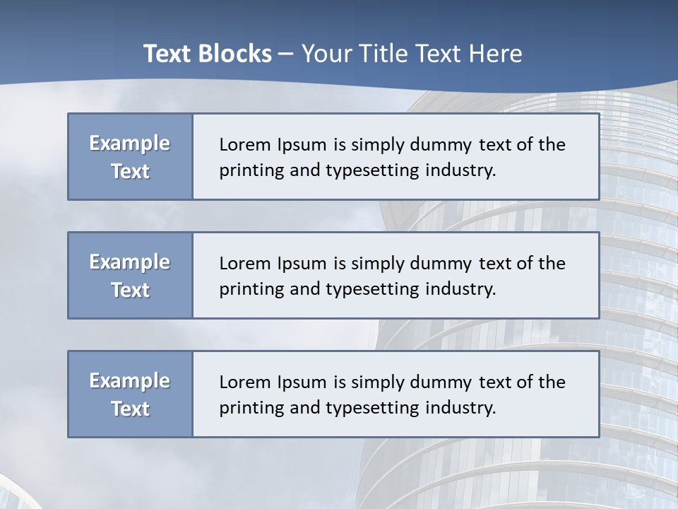 A Tall Building With A Sky Background PowerPoint Template