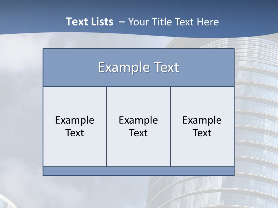 A Tall Building With A Sky Background PowerPoint Template