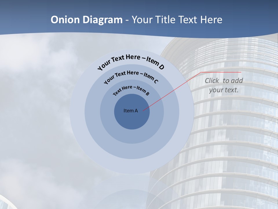 A Tall Building With A Sky Background PowerPoint Template