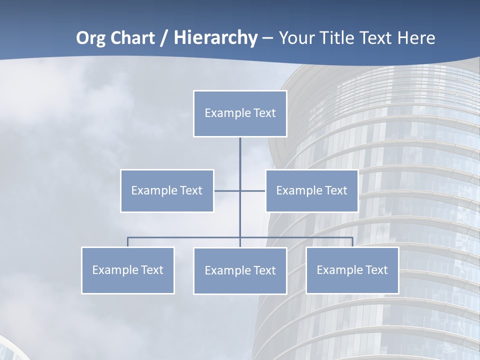 A Tall Building With A Sky Background PowerPoint Template