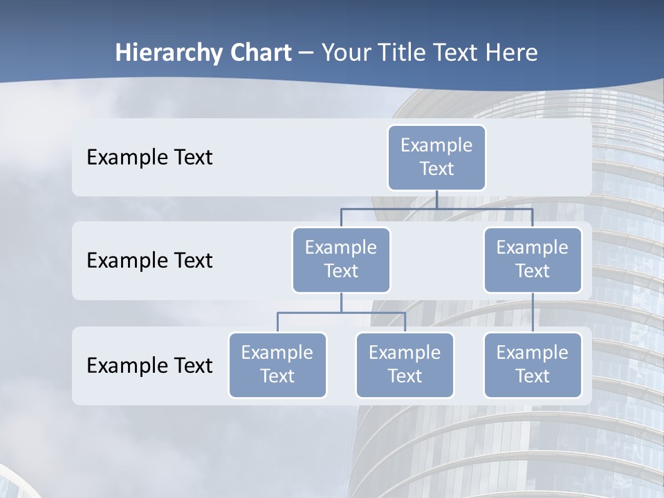 A Tall Building With A Sky Background PowerPoint Template