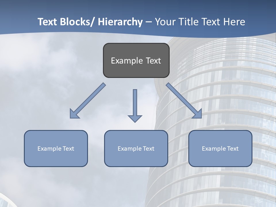 A Tall Building With A Sky Background PowerPoint Template