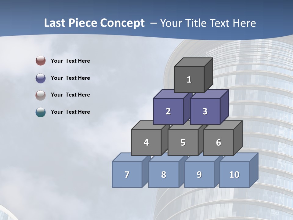 A Tall Building With A Sky Background PowerPoint Template