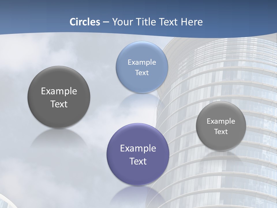 A Tall Building With A Sky Background PowerPoint Template