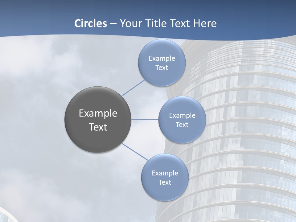 A Tall Building With A Sky Background PowerPoint Template
