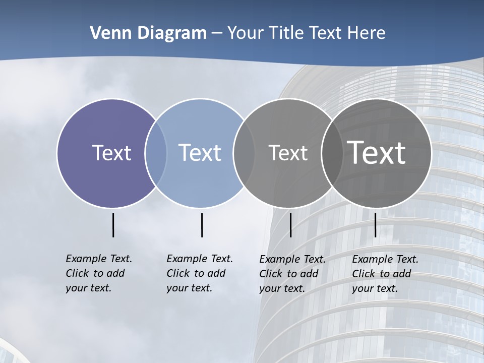 A Tall Building With A Sky Background PowerPoint Template
