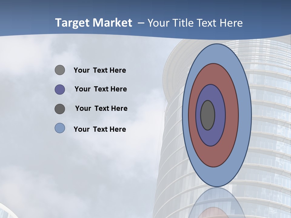 A Tall Building With A Sky Background PowerPoint Template