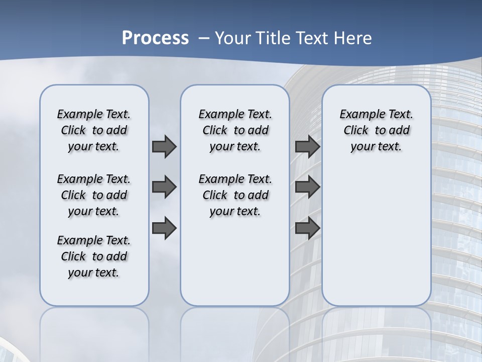 A Tall Building With A Sky Background PowerPoint Template