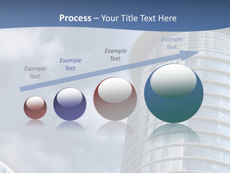 A Tall Building With A Sky Background PowerPoint Template