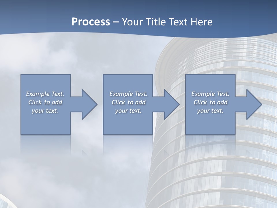 A Tall Building With A Sky Background PowerPoint Template