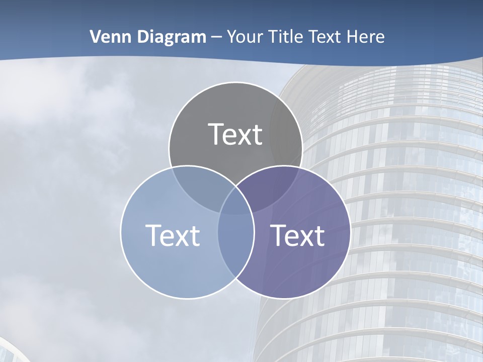A Tall Building With A Sky Background PowerPoint Template