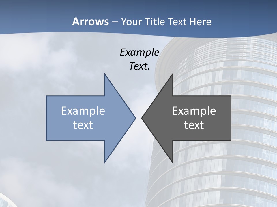 A Tall Building With A Sky Background PowerPoint Template
