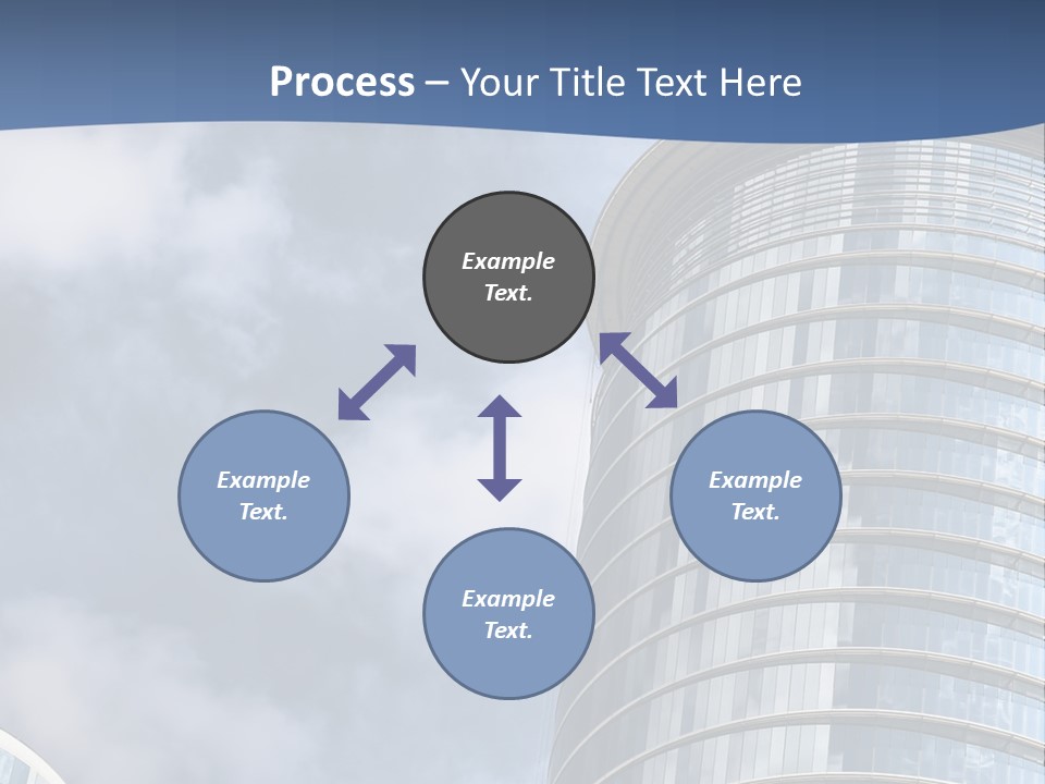 A Tall Building With A Sky Background PowerPoint Template