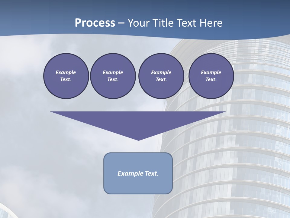 A Tall Building With A Sky Background PowerPoint Template