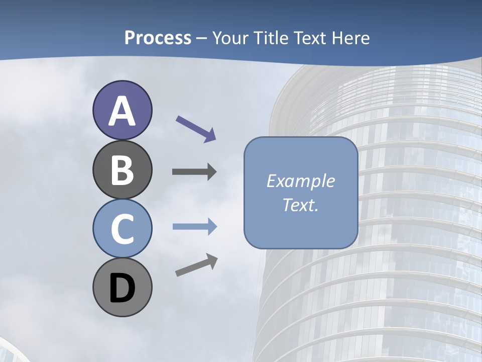 A Tall Building With A Sky Background PowerPoint Template