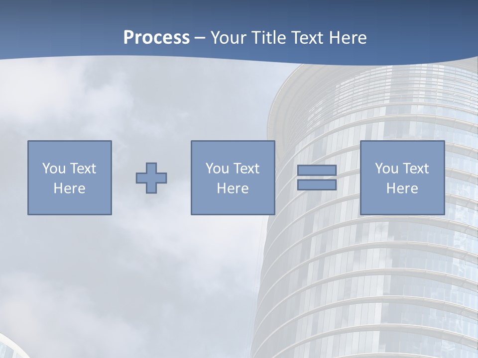 A Tall Building With A Sky Background PowerPoint Template