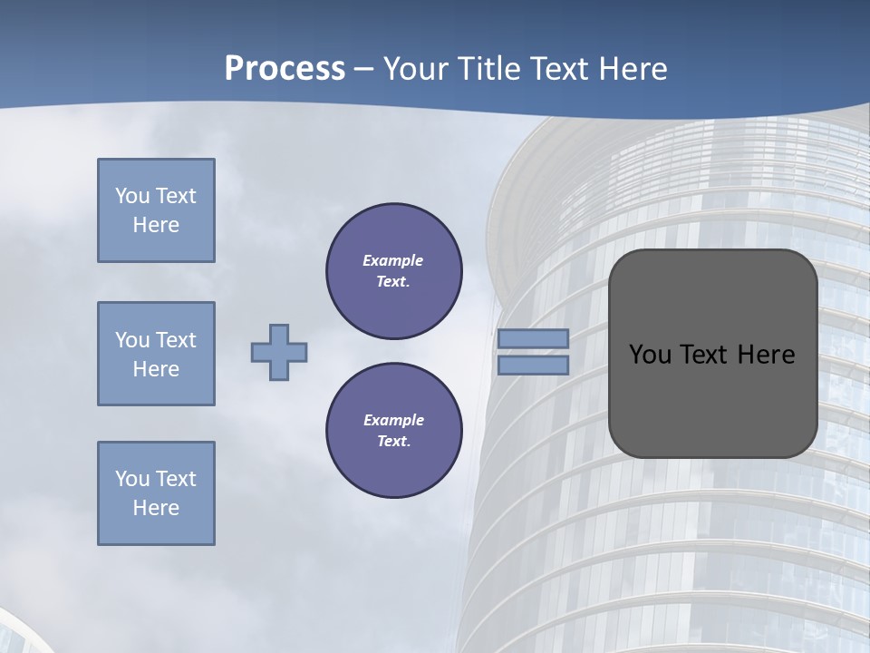 A Tall Building With A Sky Background PowerPoint Template