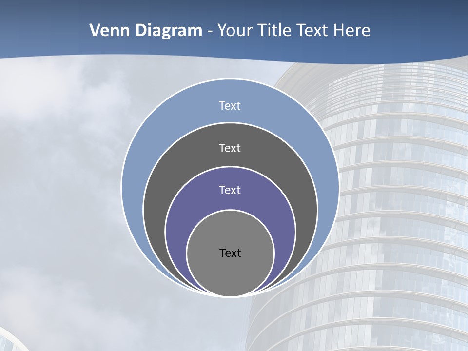 A Tall Building With A Sky Background PowerPoint Template