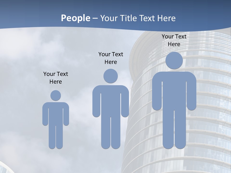 A Tall Building With A Sky Background PowerPoint Template