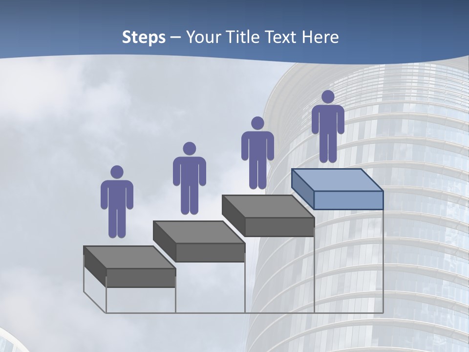 A Tall Building With A Sky Background PowerPoint Template