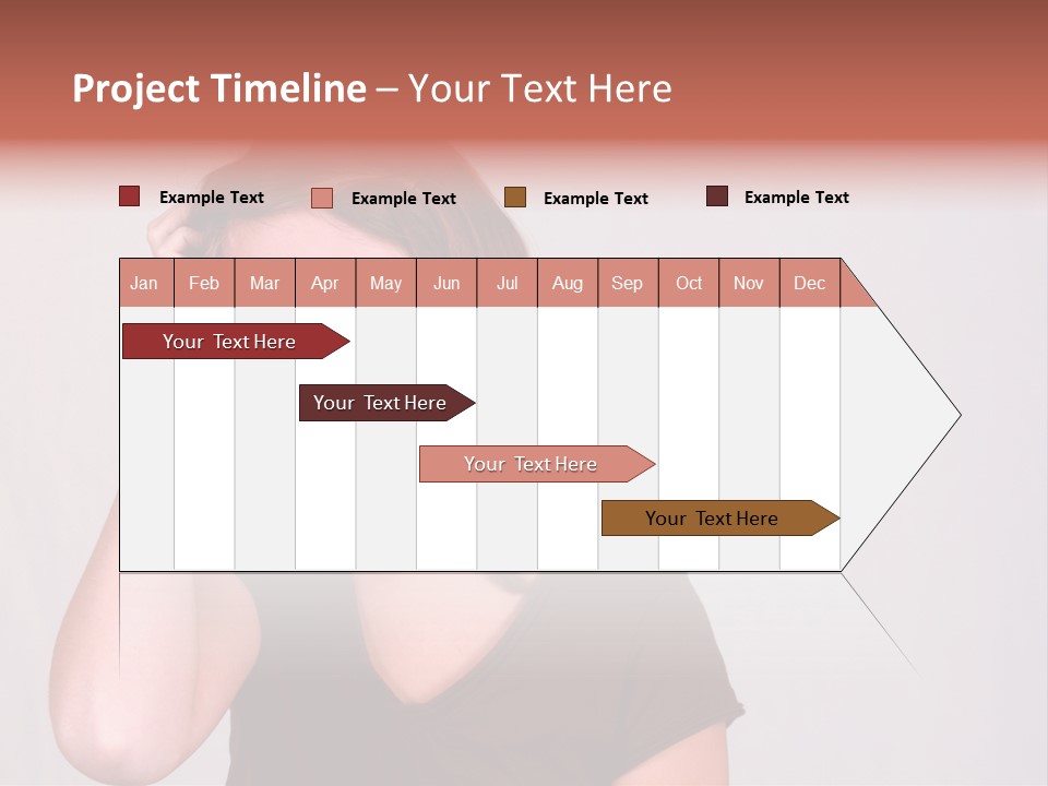 A Young Girl Is Holding Her Head In Her Hands PowerPoint Template