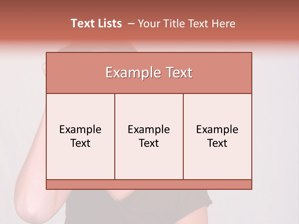 A Young Girl Is Holding Her Head In Her Hands PowerPoint Template