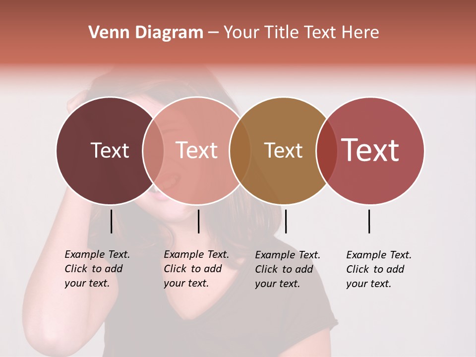 A Young Girl Is Holding Her Head In Her Hands PowerPoint Template