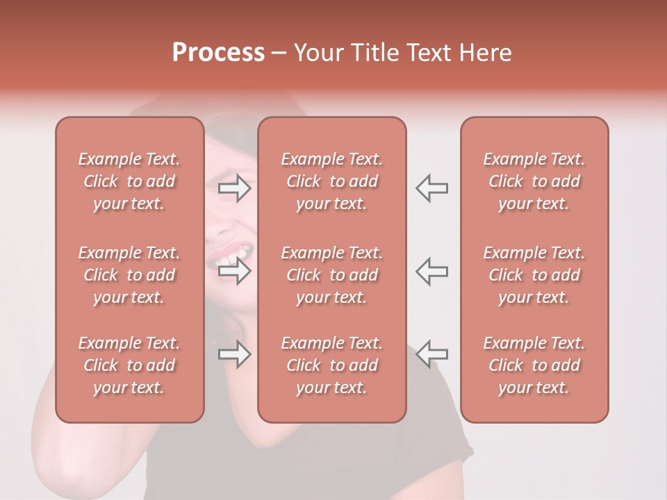 A Young Girl Is Holding Her Head In Her Hands PowerPoint Template