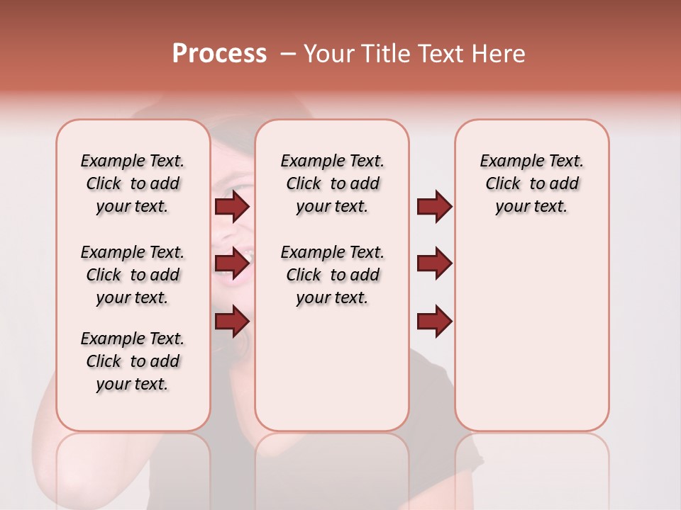 A Young Girl Is Holding Her Head In Her Hands PowerPoint Template