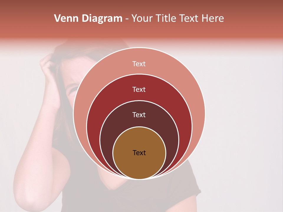 A Young Girl Is Holding Her Head In Her Hands PowerPoint Template